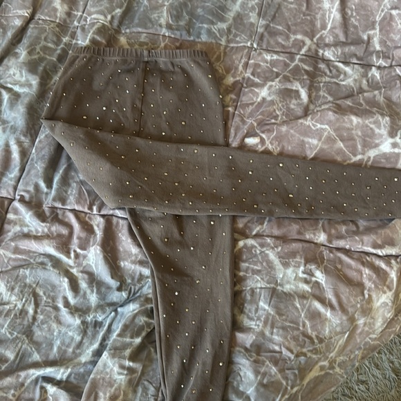 SKIMS OUTDOOR RHINESTONE COTTON LEGGINGS small - Picture 3 of 8
